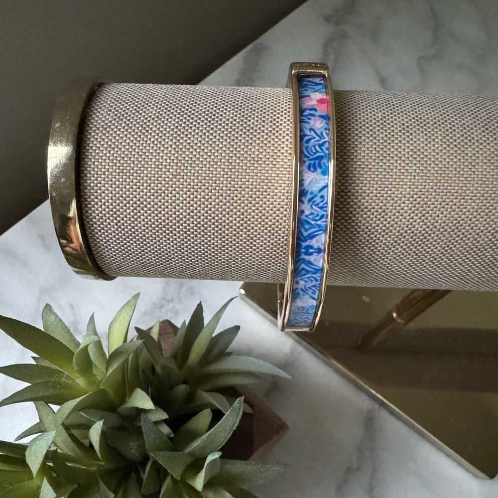 NWT Lilly Pulitzer Photodome Bangle Blue Peri